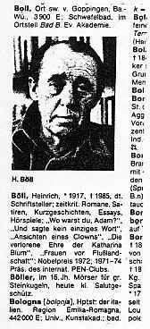 Spisovatel Heinrich Bll