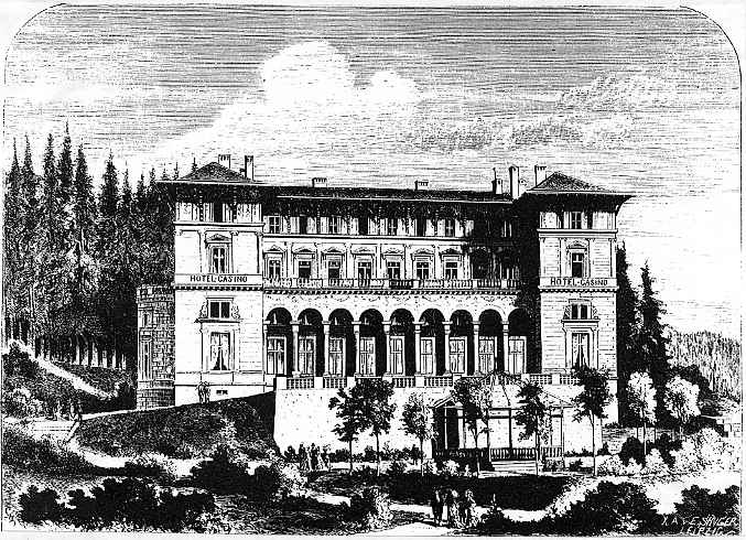 Hotel CASINO im letzten Viertel des 19. Jahrhunderts - Bildniss vom X.A.V.E. Singer Leipzig