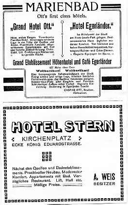 Hotel Ott = Pacifik  Egerlnder = Opera  Stern = Hvzda