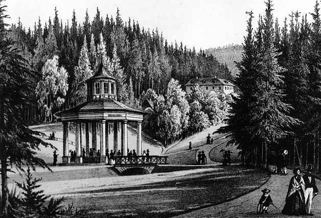 Druh podoba pavilonu Lesnho pramene z roku 1840