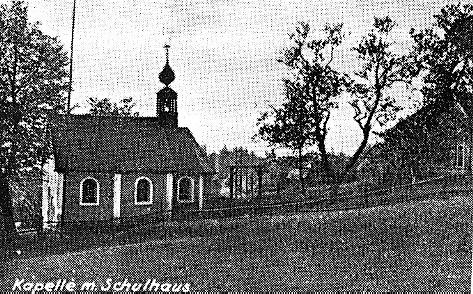 Novomohelensk kaple z roku 1890. Jej zbytky vetn viky jsme nali v ternu.