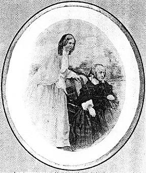 Ulrika se svou matkou Amli kol 1867